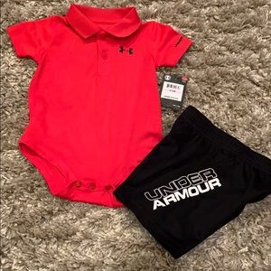 Kids under armor short set